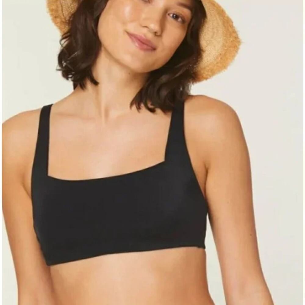 Andie Swim The Rye Bikini Top in Black Plus Size XXXL NEW with tags! - Picture 1 of 7